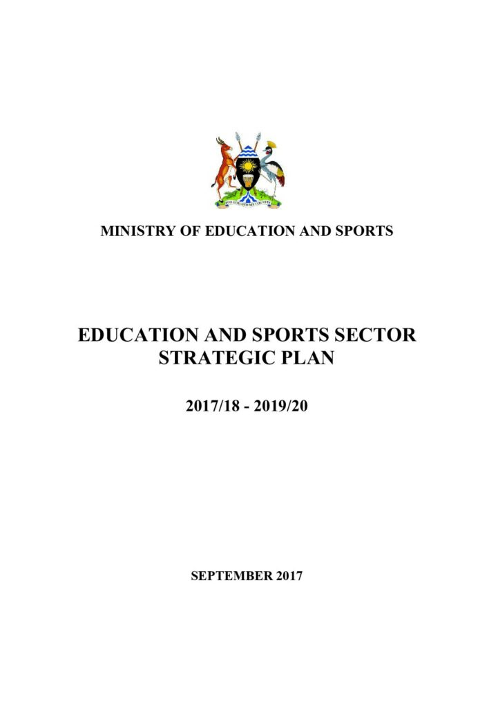 thumbnail of EDUCATION-AND-SPORTS-SECTOR-STRATEGIC-PLAN 2017 2020