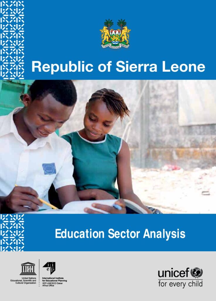 thumbnail of Education Sector _An_ESA_Sierra Leone 2020 – Final printed