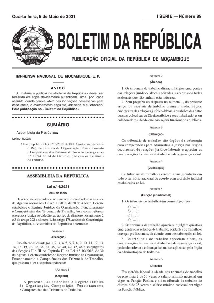 thumbnail of Lei-4-2021_Rebublica Lei Tribunal de Trabalho