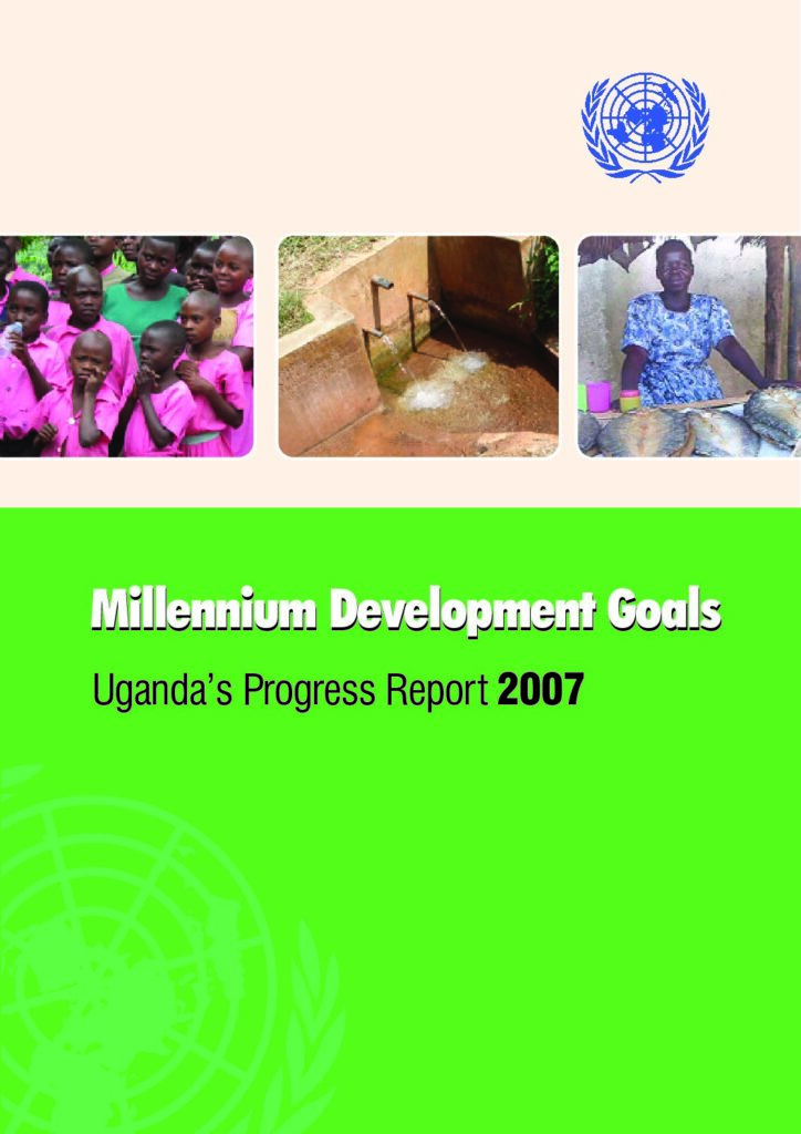 thumbnail of Millennium Development report for Uganda 2007