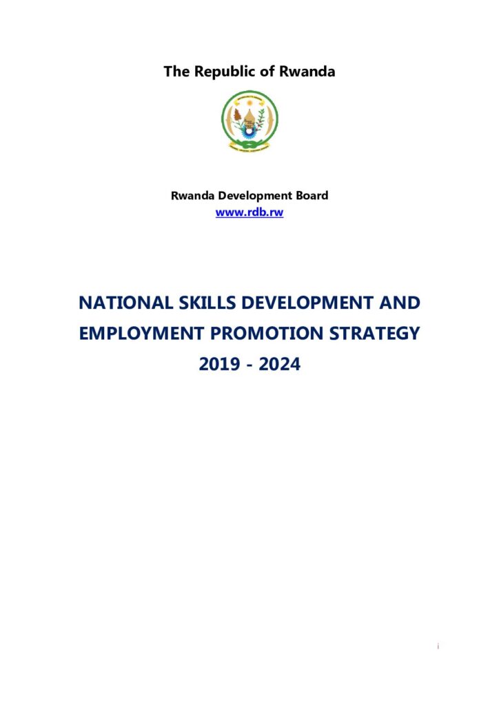 thumbnail of NATIONAL SKILLS DEVELOPMENT AND EMPLOYMENT PROMOTION STRATEGY
