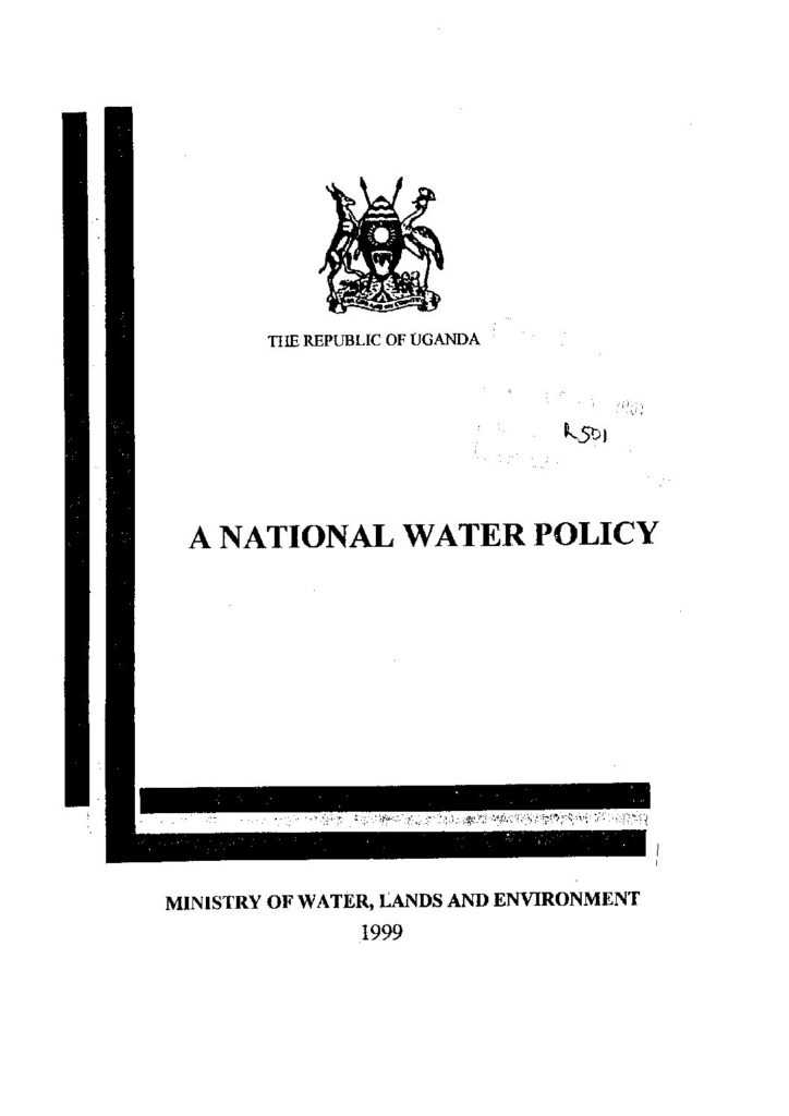 thumbnail of NATIONAL WATER POLICY