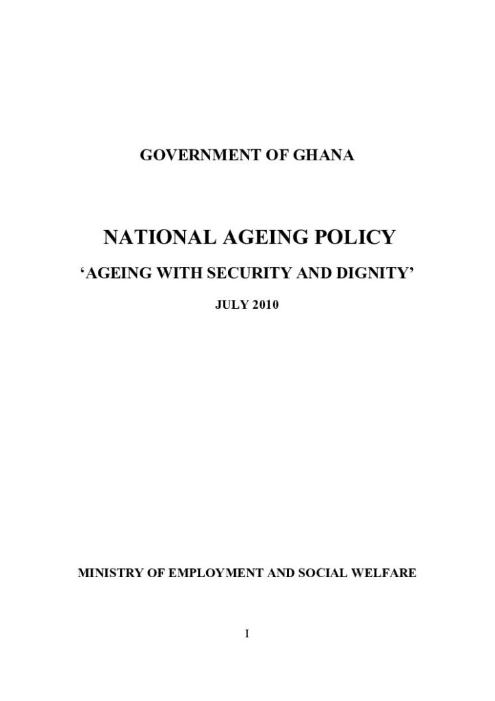 thumbnail of National Ageing Policy