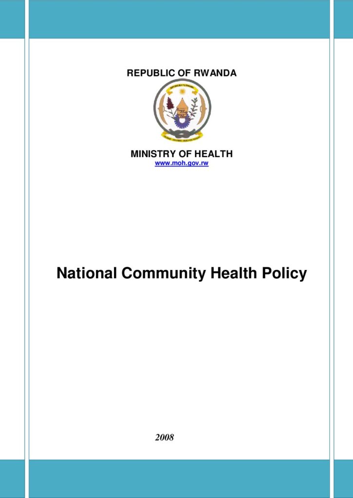 thumbnail of National Community Health Policy 2008