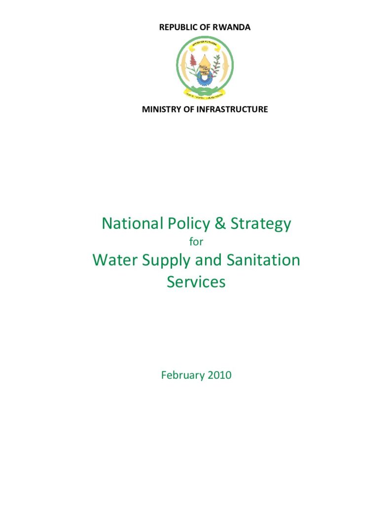 thumbnail of National Policy and Strategy for water and sanitation 2010