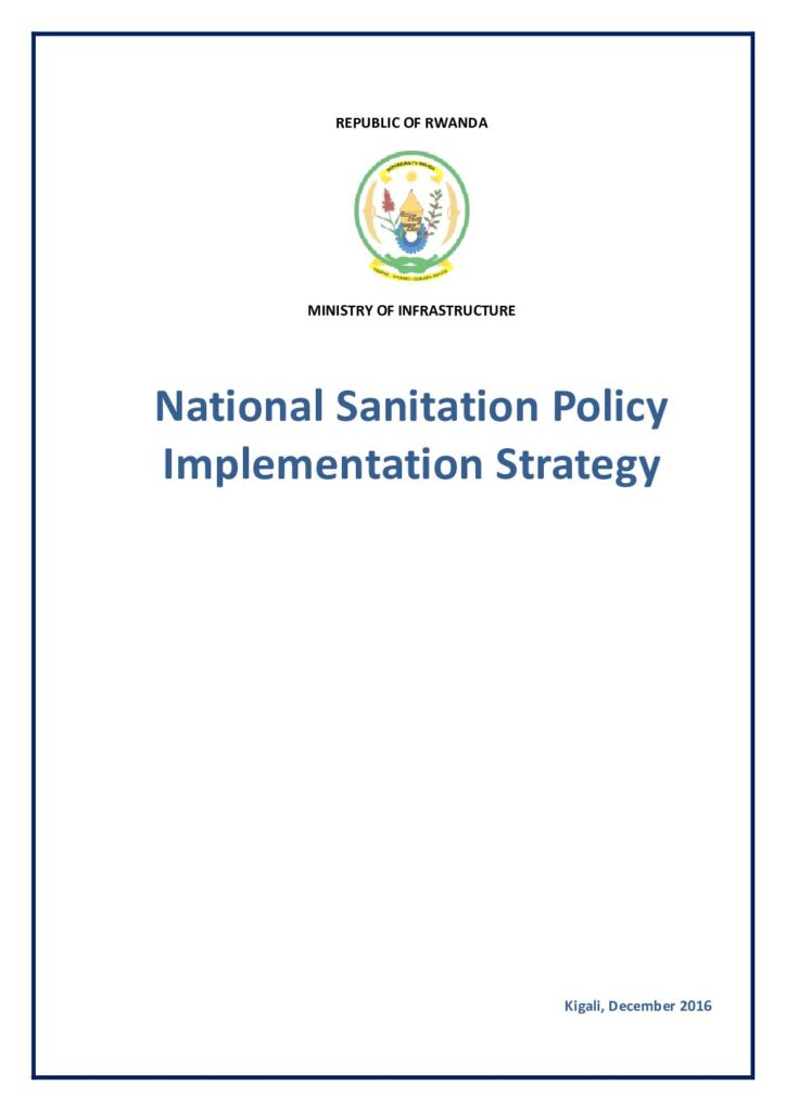 thumbnail of National Sanitation Policy implementation Strategy 2016