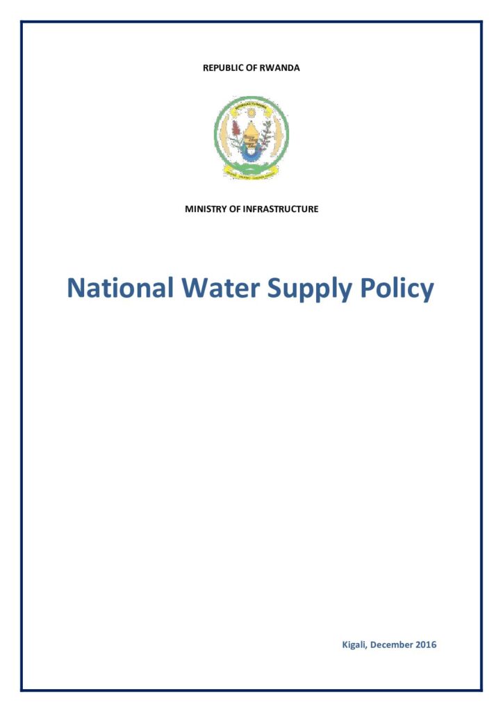 thumbnail of National Water Supply Policy 2016