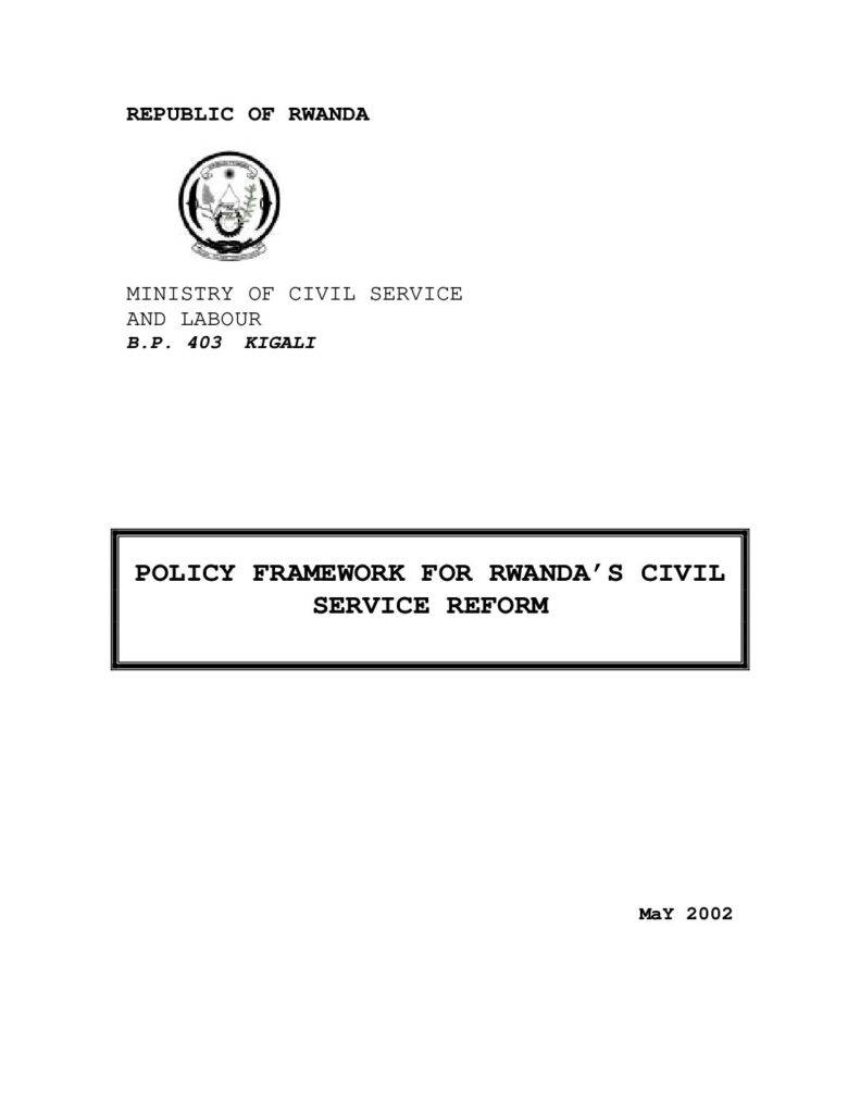 thumbnail of Policy_Framework_for_Rwanda_s_Civil_Service