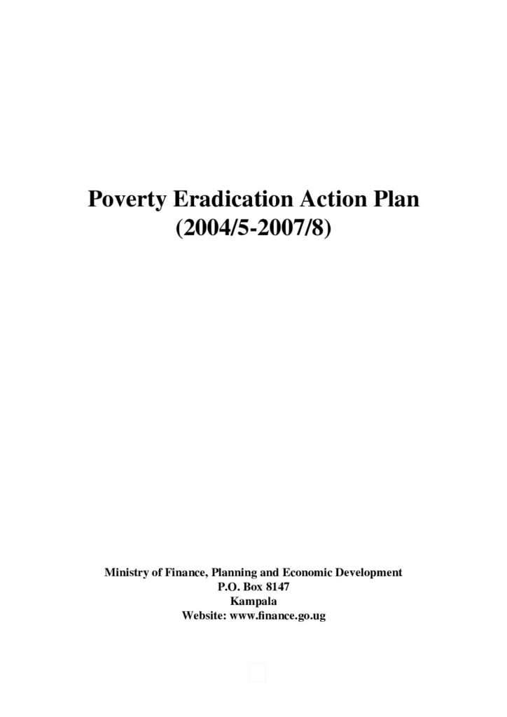 thumbnail of Poverty eradication action Plan 2004 5 2007 8