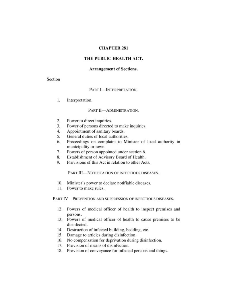 thumbnail of Public Health Act 1935