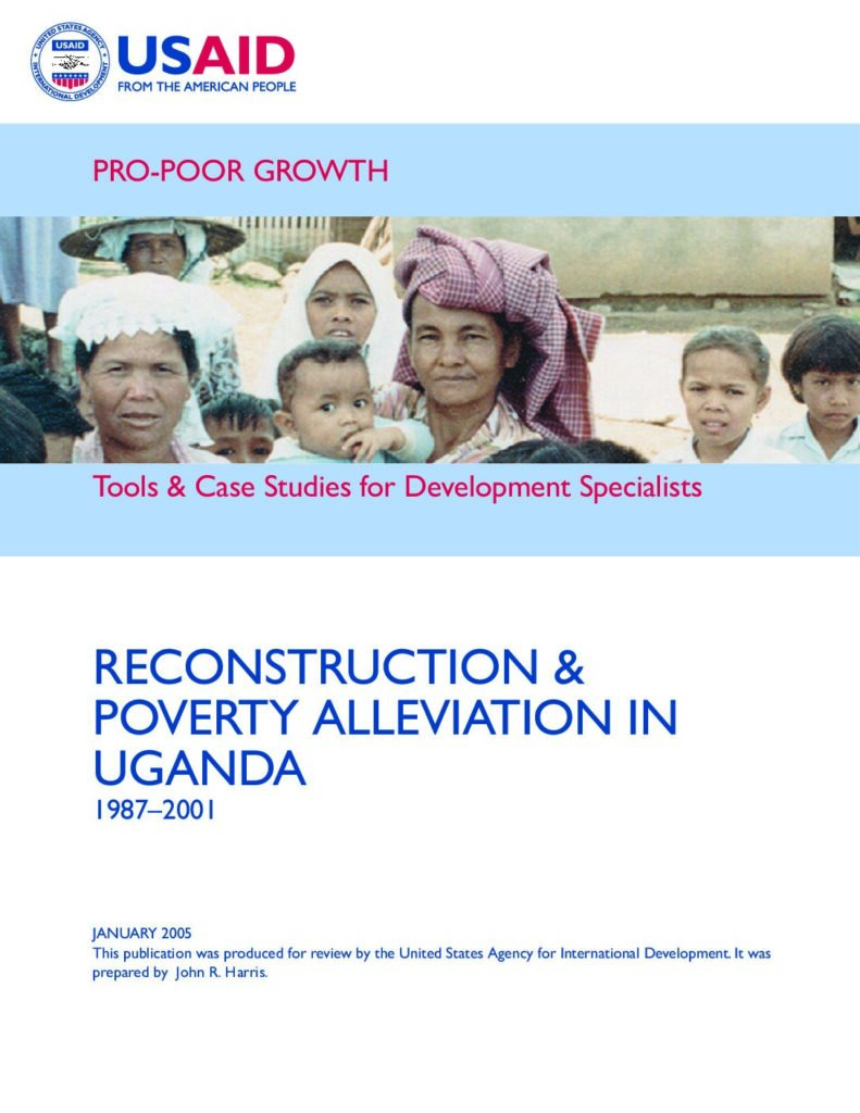 thumbnail of Reconstruction and Poverty Alleviation in Uganda 1987 to 2001