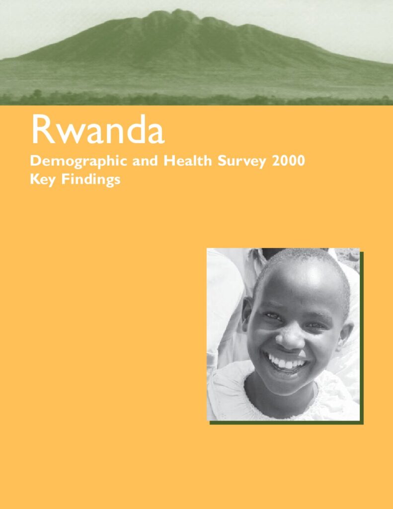 thumbnail of Rwanda Demographic Health Survey 2000