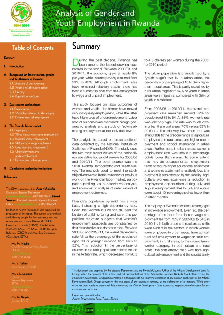 thumbnail of Rwanda_-_Analysis_of_Gender_and_Youth_Employment