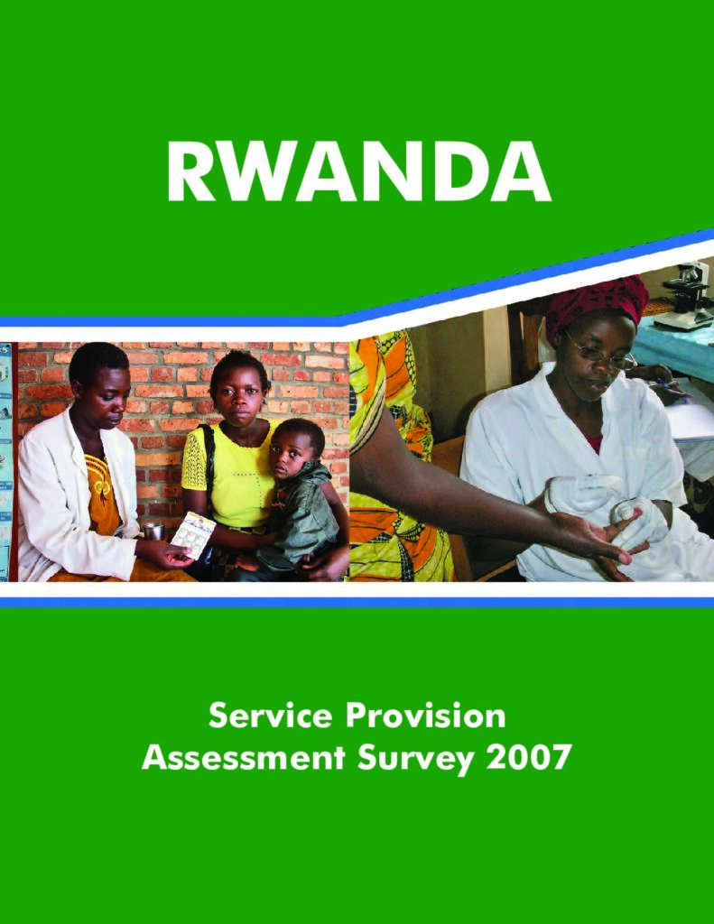thumbnail of Service Provision Assessment Survey 2007