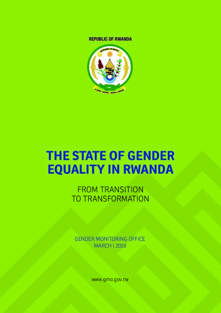 thumbnail of State of Gender Equality in Rwanda 2019