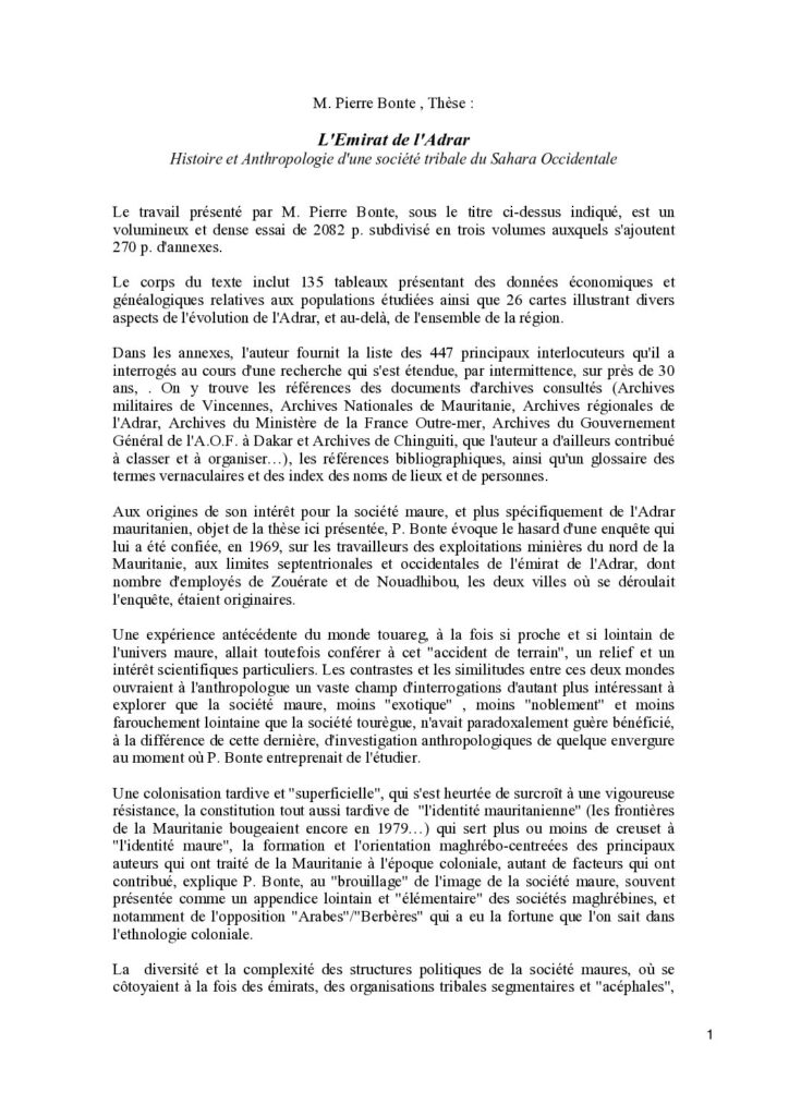 thumbnail of Sur La these dEtat de Pierre Bonte Lemir