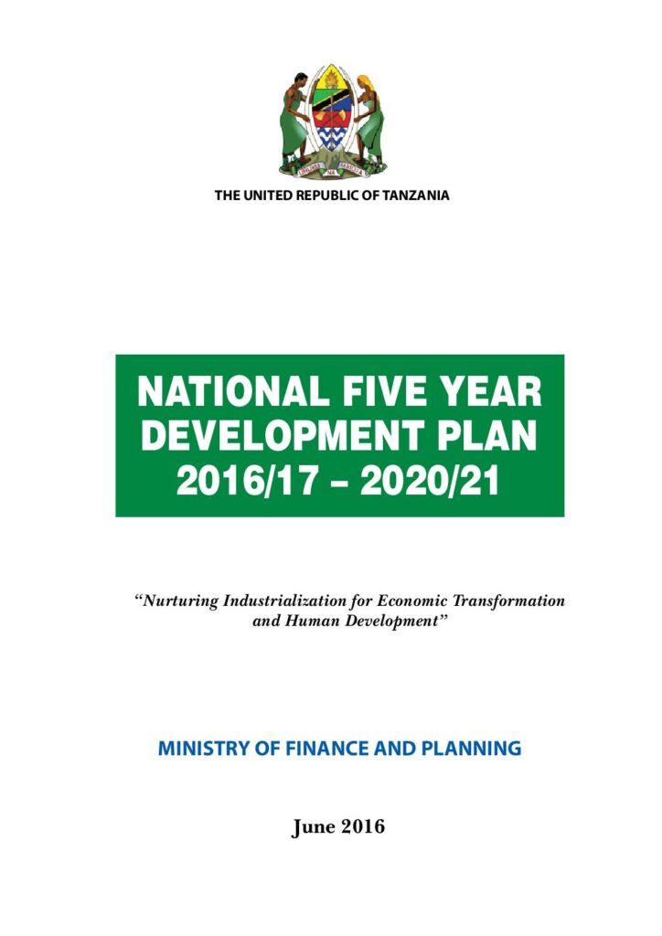 thumbnail of Tanzania National Youth Development Plan – 2016-2021