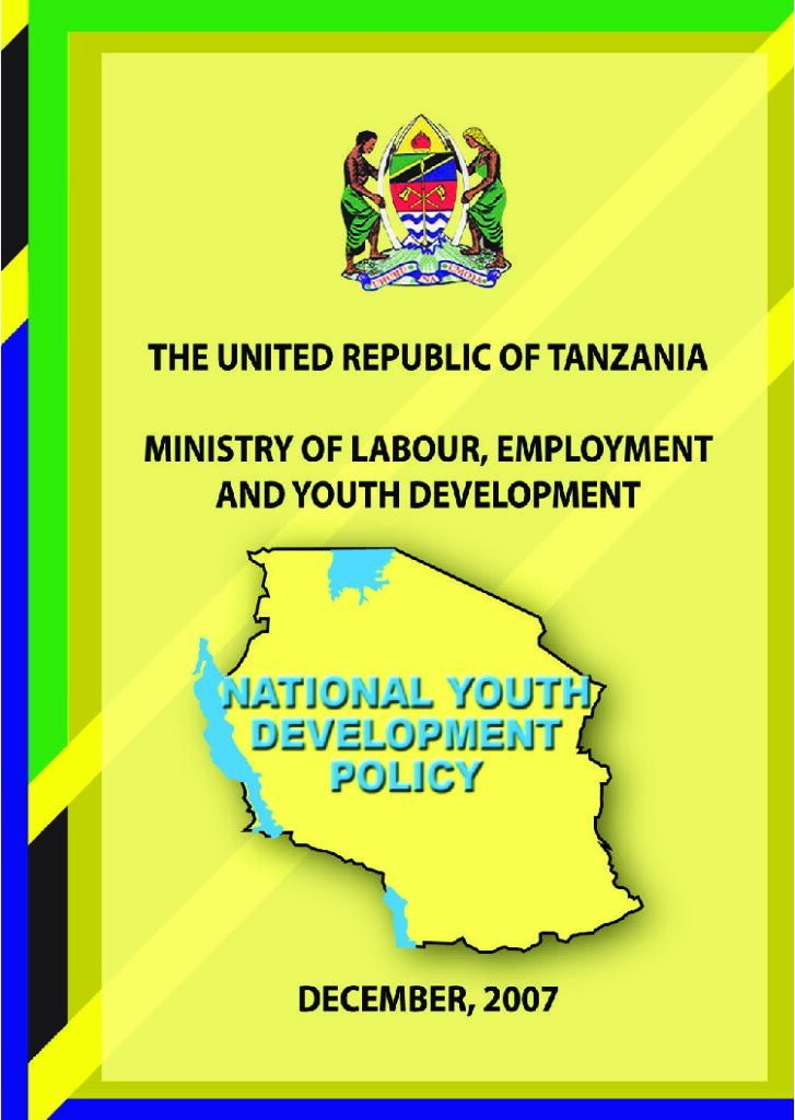 thumbnail of Tanzania National Youth Policy 2007