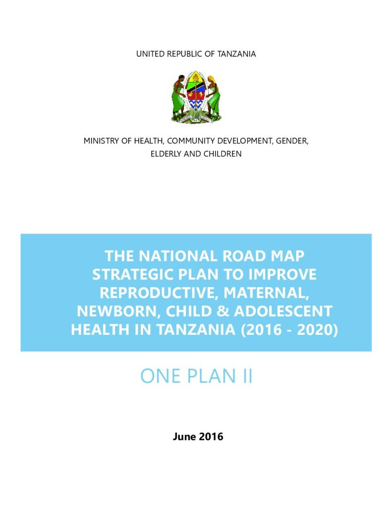 thumbnail of Tanzania_One_Plan_II