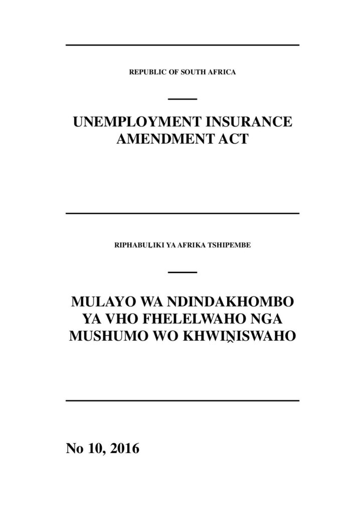 thumbnail of UNEMPLOYMENT INSURANCE AMENDMENT ACT