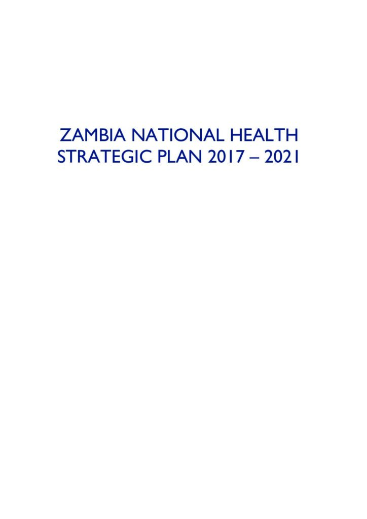 thumbnail of Zambia National Health Strategic Plan