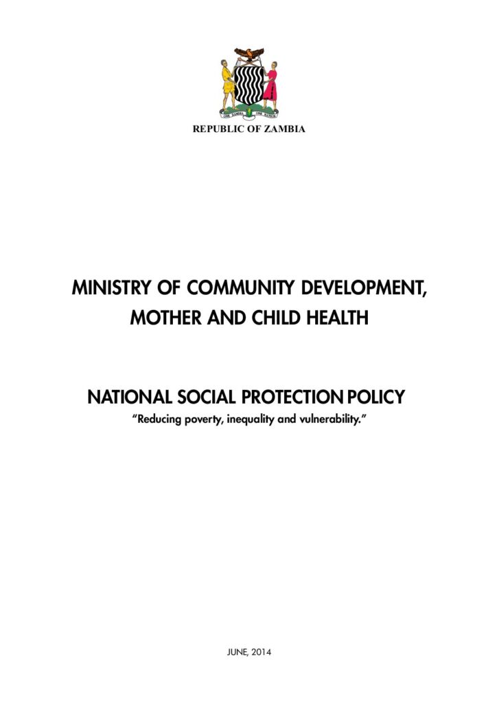 thumbnail of Zambia National Social protection system